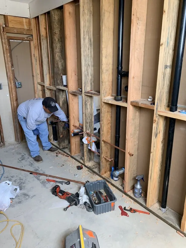 Commercial rough-in plumbing for Water Heater Replacement in Mendota